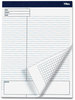 A Picture of product TOP-77102 TOPS™ Docket™ Gold Planning Pads,  Legal/Wide, 8 1/2 x 11 3/4, White, 40 Sheets, 4/Pack