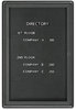 A Picture of product QRT-2963LM Quartet® Enclosed Magnetic Directory,  24 x 36, Black Surface, Graphite Aluminum Frame