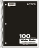 A Picture of product TOP-65031 TOPS™ Coil-Lock Wirebound Notebooks,  Legal/Wide, 10 1/2 x 8, White, 100 Sheets