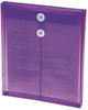 A Picture of product SMD-89544 Smead™ Poly String & Button Interoffice Envelopes and Open-End (Vertical), 9.75 x 11.63, Transparent Purple, 5/Pack