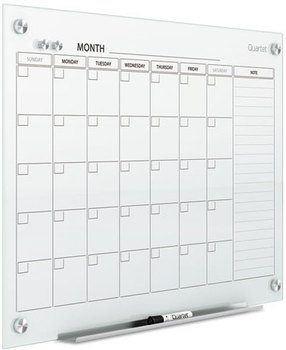 Quartet® Infinity™ Magnetic Glass Calendar Board,  36 x 24