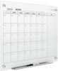 A Picture of product QRT-GC3624F Quartet® Infinity™ Magnetic Glass Calendar Board,  36 x 24