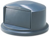 A Picture of product RCP-263788GY Rubbermaid® Commercial Round Brute® Dome Top,  Plastic, Gray