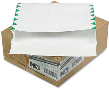 Survivor® Open Side Expansion Mailers Made with Tyvek®,  First Class, 10 x 13 x 2, White, 100/Carton