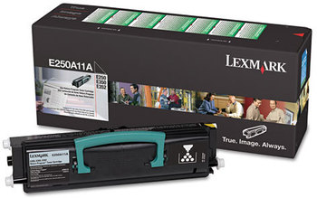 Lexmark™ E250A11A, E250A21A Toner Cartridge,  3500 Page-Yield, Black