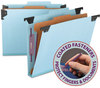 A Picture of product SMD-65105 Smead™ FasTab® Hanging Pressboard Classification Folders 1 Divider, Letter Size, Blue