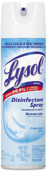Lysol® Disinfectant Aerosol Spray. 19 oz. Crisp Linen Scent. 12/Case.