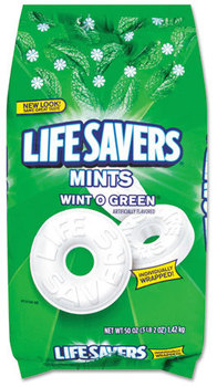 LifeSavers® Hard Candy,  Wint-O-Green, 50oz Bag