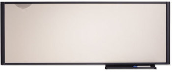 Quartet® Prestige® Cubicle Total Erase® Whiteboard,  48 x 18, White Surface, Graphite Frame