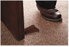 A Picture of product MAS-00971 Master Caster® Big Foot® Doorstop,  No Slip Rubber Wedge, 2 1/4w x 4 3/4d x 1 1/4h, Brown, 2/Pack