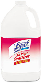 Professional LYSOL® Brand Concentrated No-Rinse Sanitizer,  1gal Bottle, 4/Carton