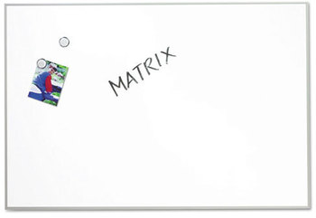 Quartet® Matrix® Magnetic Boards,  Painted Steel, 34 x 23, White, Aluminum Frame