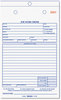 A Picture of product RED-4L456 Rediform® Job Work Order Book,  5 1/2 x 8 1/2, Two Part Carbonless, 50/Book