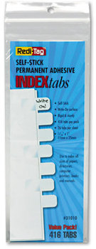 Redi-Tag® Legal Index Tabs,  1 inch, White, 416/Pack
