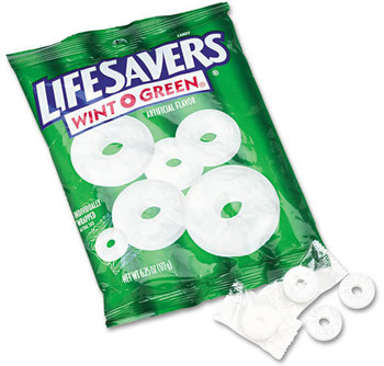 LifeSavers® Hard Candy,  Wint-O-Green, Individually Wrapped, 6.25oz Bag