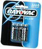 A Picture of product RAY-8244F Rayovac® Alkaline Batteries,  AAA, 4/Pack