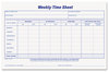 A Picture of product TOP-30071 TOPS™ Weekly Time Sheets,  5 1/2 x 8 1/2, 100/Pad, 2/Pack