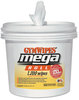 A Picture of product TXL-L419 2XL Gym Wipes Mega Roll Wipes Bucket,  8 x 8, White, 1200 Wipes/Bucket, 2 Buckets/Carton