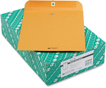 Quality Park™ Clasp Envelope,  10 x 12, 28lb, Brown Kraft, 100/Box