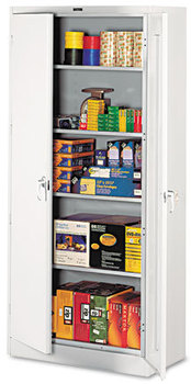 Tennsco 78" High Deluxe Cabinet,  36w x 18d x 78h, Light Gray