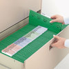 A Picture of product SMD-64042 Smead™ TUFF® Hanging Folders with Easy Slide™ Tab Letter Size, 1/3-Cut Tabs, Green, 18/Box