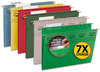 A Picture of product SMD-64042 Smead™ TUFF® Hanging Folders with Easy Slide™ Tab Letter Size, 1/3-Cut Tabs, Green, 18/Box