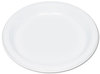 A Picture of product TBL-9644WH Tablemate® Plastic Dinnerware,  Plates, 9" dia, White, 125/Pack