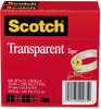 A Picture of product MMM-6002P3472 Scotch® Transparent Tape 3" Core, 0.75" x 72 yds, 2/Pack