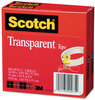 A Picture of product MMM-6002P3472 Scotch® Transparent Tape 3" Core, 0.75" x 72 yds, 2/Pack