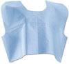 A Picture of product MII-NON25249 Medline Disposable Patient Capes,  3-Ply T/P/T, Blue 100/Carton
