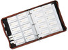 A Picture of product ROL-22337 Rolodex™ Explorer Organizer Business Card Book,  240-Card Cap., 11 x 13 1/2, Brown