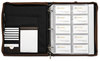 A Picture of product ROL-22337 Rolodex™ Explorer Organizer Business Card Book,  240-Card Cap., 11 x 13 1/2, Brown