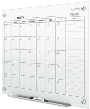 Quartet® Infinity™ Magnetic Glass Calendar Board,  48 x 36