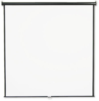 Quartet® Wall or Ceiling Projection Screen,  84 x 84, White Matte, Black Matte Casing