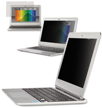 3M Chromebook™ Frameless Privacy Filter,  10 1/8 x 5 11/16, Black