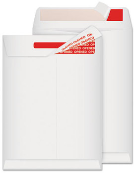 Quality Park™ Tamper-Indicating Mailers Made with Tyvek®,  Side Seam, 9 x 12, White, 100/Box