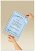 A Picture of product MMM-WL854C Scotch™ Adhesive Display Pocket,  Removable Interlocking Fasteners, Plastic, 8-1/2 x 11, Clear
