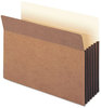 A Picture of product SMD-73390 Smead™ Redrope TUFF® Pocket Drop-Front File Pockets with Fully Lined Gussets 5.25" Expansion, Letter Size, 10/Box