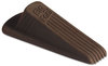 A Picture of product MAS-00920 Master Caster® Big Foot® Doorstop,  No Slip Rubber Wedge, 2 1/4w x 4 3/4d x 1 1/4h, Brown
