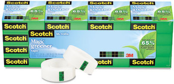 Scotch® Magic™ Greener Tape,  3/4" x 900", 1" Core, 16/Pack