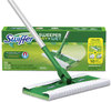 A Picture of product PGC-92815 Swiffer® Sweeper® Mop,  46"Handle, 10 x 8 Head, Silver/Green, 6/Carton