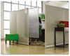 A Picture of product QRT-WPS1000 Quartet® Workstation Privacy Screen,  36w x 48d, Translucent Clear/Silver