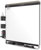 A Picture of product QRT-P558BP2 Quartet® Prestige 2 Connects™ DuraMax® Magnetic Porcelain Whiteboard,  96 x 48, Black Frame