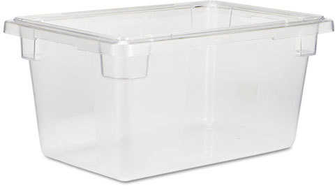 Rubbermaid Commercial Food/Tote Boxes 5gal 12w x 18d x 9h Clear 3304CLE