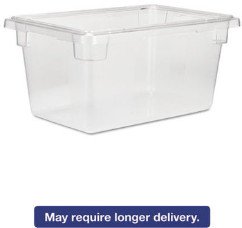 Rubbermaid® Commercial Food/Tote Boxes,  5gal, 12w x 18d x 9h, Clear