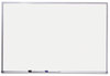 A Picture of product QRT-75123 Quartet® Dry Erase Board,  Melamine Surface, 36 x 24, Silver Aluminum Frame