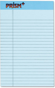 TOPS™ Prism™ + Colored Writing Pads,  5 x 8, Blue, 50 Sheets, Dozen