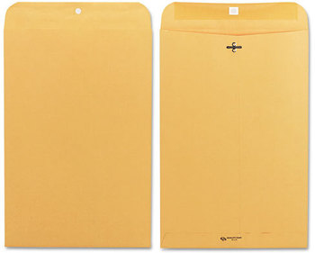 Quality Park™ Clasp Envelope,  10 x 15, 28lb, Brown Kraft, 100/Box