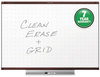 A Picture of product QRT-TE547MP2 Quartet® Prestige 2 Connects™ Total Erase® Whiteboard,  72 x 48, Mahogany Color Frame