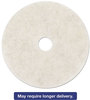 A Picture of product MMM-18211 3M Ultra High-Speed Burnishing Floor Pads 3300,  21in, White, 5/CT